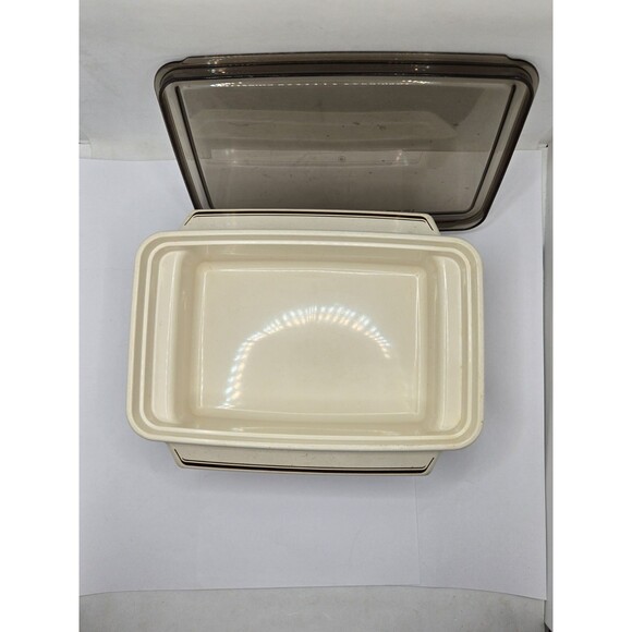 Vintage Litton Ware Conventional Oven Microwave Lidded Cookware 2 set 2 W… - Picture 4 of 13